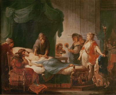 Antiochus en Stratonice door Angelica Kauffmann